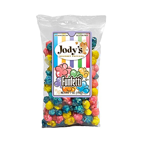Jody'S Gourmet Popcorn Funfetti, 7 Ounce. Decadent, Indulgent, Colorful, Rich Candy Coated Popcorn. Gluten Free, Kosher Certified cover