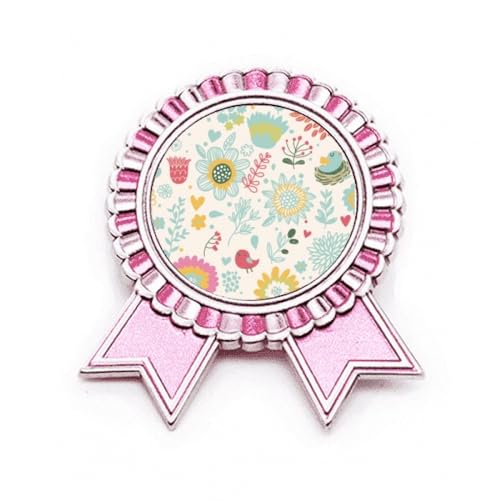 Broche tournesol rose en métal taille M à offrir à une amie