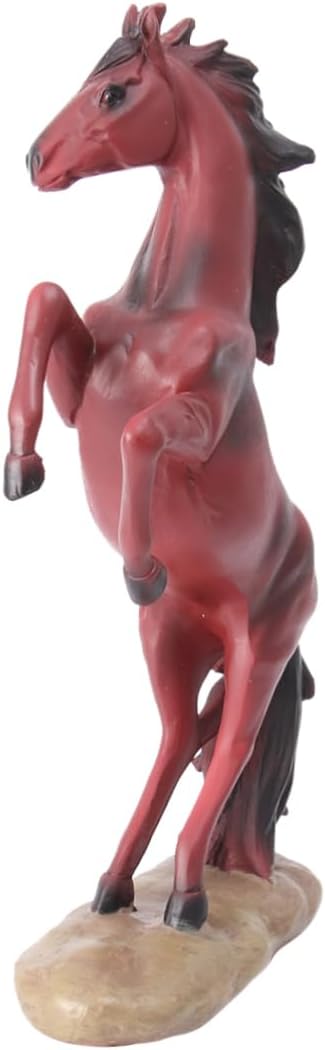 CYQASD Horse Decoration Resin Cake Topper Horse Resin Ornament Office Decoration Artificial Horse Model Horse Decor Desk Decorations Crafts Animal Child Decorate Red