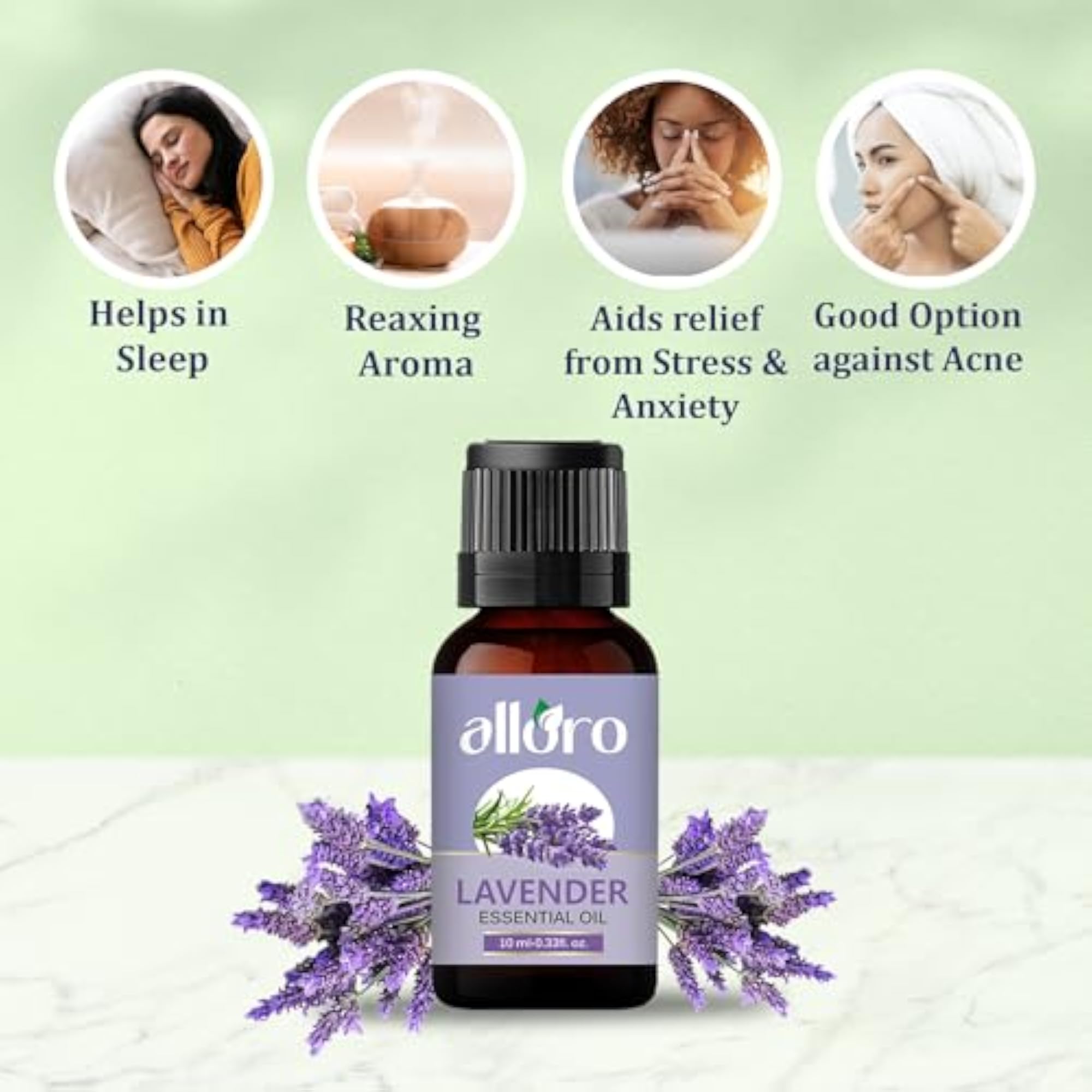 ALLORO Lavender & Lemon Essential Oil, Aroma Therapy