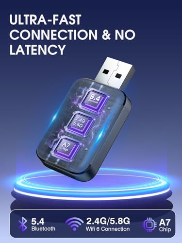 Wireless Carplay Adapter for Apple iPhone: 2025 Upgraded Mini Car Play Dongle Convert Factory Wired to Wireless - Stable Control & No Delay USB Carplay Adapter for Cars from 2016 & iOS 10+ — view 2