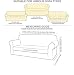 TIANSHU Funda Sofa 3 Plazas,2-Piezas Jacquard poliéster Funda de Sofá 3 Plazas...