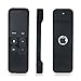 Remote Case for Apple Tv 4th / 5th /4K Generation, Akwox Light Weight [Anti Slip] Shock Proof Silicone Remote Cover Case with Lanyard (Black) -not for New Apple 4k TV Series 6th Gen 2021