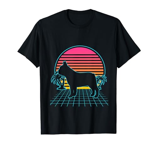 French Bulldog Retro Vintage 80s Vaporwave Aesthetic Dog Camiseta