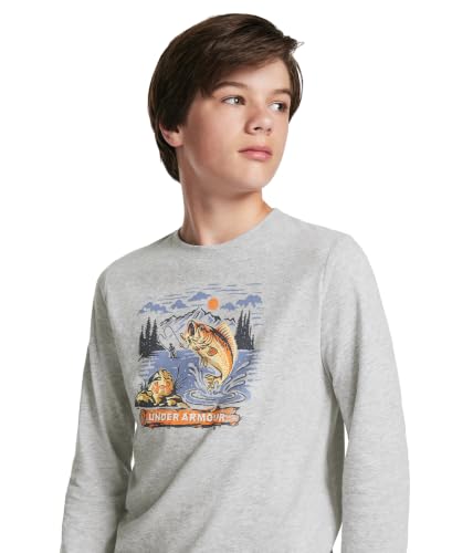 Image of Under Armour Boys' Long Sleeve Graphic T-Shirt, Lightweight & Breathable, Outdoor Collection