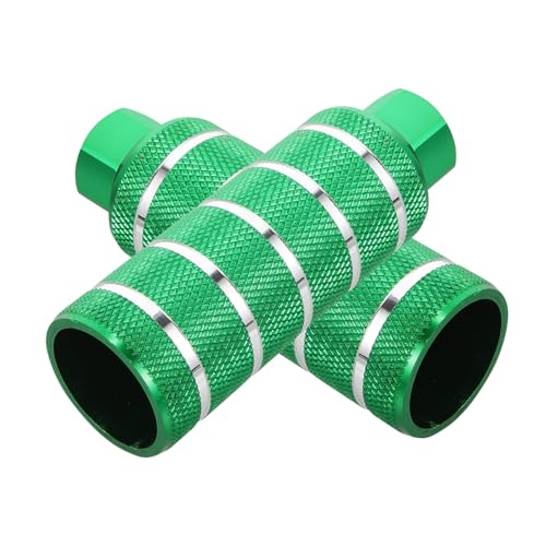 Happyyami 1 Pair Aluminum Alloy Bike Rear Foot Pegs Sturdy Folding Bike Supplies Anti-Slip Surface