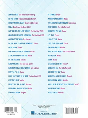 The 40 Most-Streamed Disney Songs | Easy Piano Sheet Music Book for Beginners | Bestselling Disney Songbook for Kids and Adults | Popular Movie Soundtracks Arranged for Easy Piano Players - Image 2