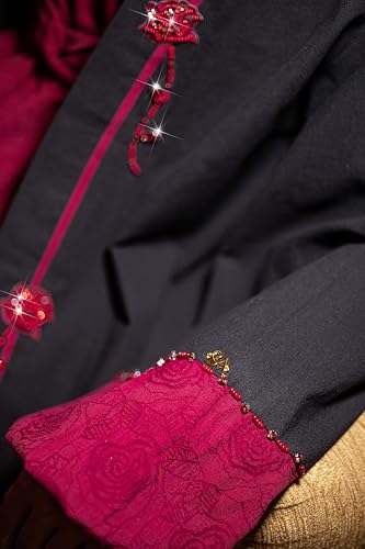 Elegant 2PC Black Abaya dress for Women, V-Neck Short sleeve Inner long Dress, Modest women abaya ideal for casual wear4