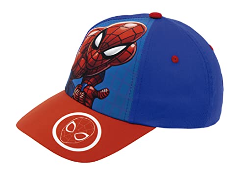 Marvel Spiderman Gorro para Niños, Gorra Ajustable, Diseño Superhéroe Los Vengadores, Gorra de...