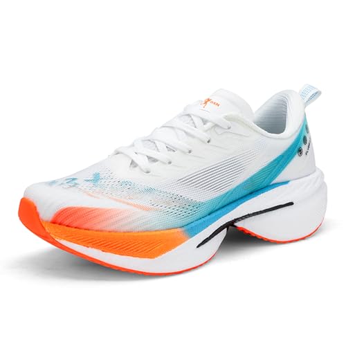 Mens Running Shoes Walking Tennis Shoes for Athletic Workout Gym Casual Non Slip Training Sneakers Breathable Knit Upper Indoor Outdoor