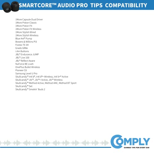 Comply P-Series | Memory Foam Replacement Ear Tips Designed for Etymotic, NuForce, ISOtunes PRO, Q-Jays, & More | Superior Noise Isolation, Ultimate Comfort, Secure Fit | Black, Large (3 Pairs) by COMPLY - Image 7