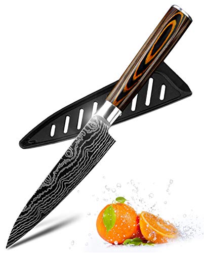 MYVIT Paring knife Fruit knife 5 inch Kitchen Chef Knife Japanese Steel Vegetable