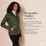 Amazon Essentials Women's Lightweight Long-Sleeve Water-Resistant Packable Puffer Jacket (Available in Plus Size) - Image 2