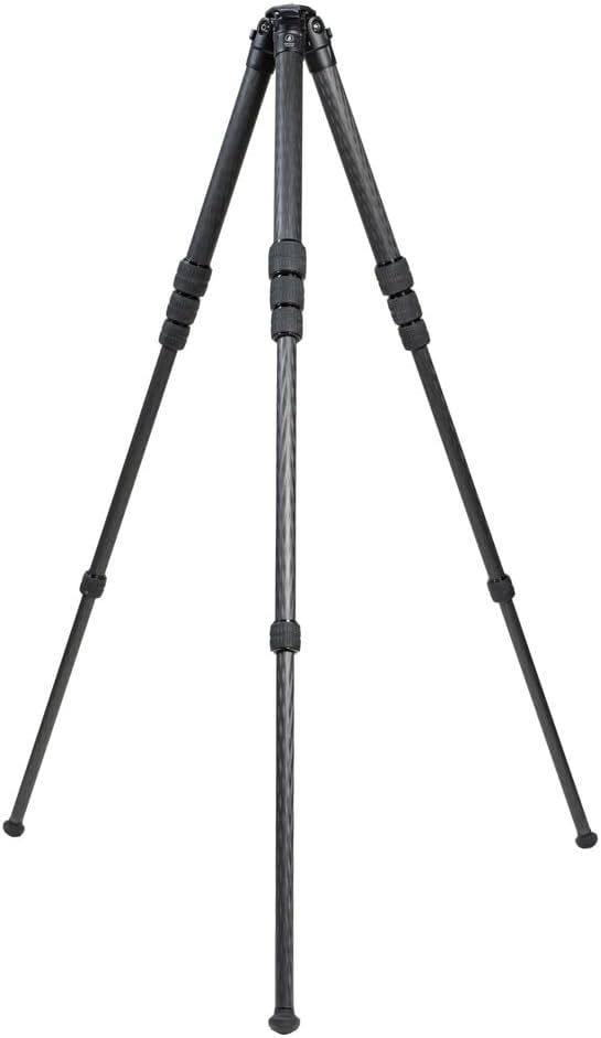Revic Hunter Carbon Fiber Tripod, 5-Section, 62" Max Height, 1.26" Tube Diameter, Interchangeable Feet (PD-G2056)