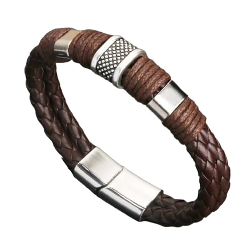 Bracelet pour homme en cuir tressé idéal pour affirmer son look au quotidien