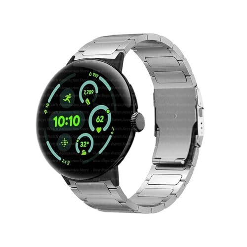 [ANGIRSFPO] `^Xgbv Google Pixel Watch 3 45mm juXbg Pixel Watch 3 45mm ɓK Xgoh ^oh Accessorie(Black silver)