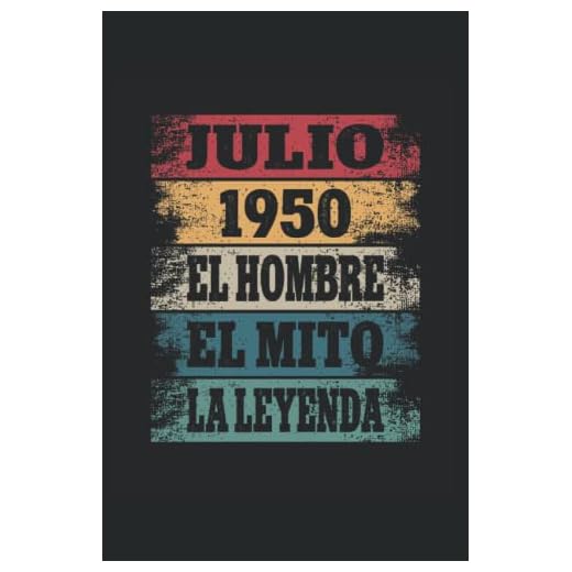 Julio 1950 - El Hombre - El Mito - La Leyenda: Regalos Originales para Hombre Papá Abuelo Hermano - Diario, Cuaderno De Notas, Apuntes O Agenda