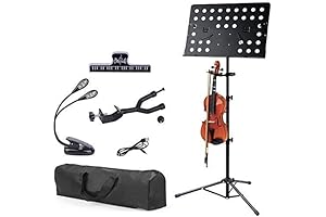 Klvied Music Stand with Violin Hanger: Your Symphony's Perfect Companion