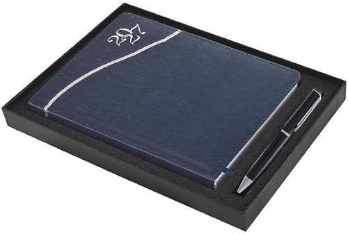 2027 Page A Day Stream Diary Set With Ballpen | Includes Ballpoint Pen, Hardcover Journal, Stitched Binding, Presentation Box, Office Stationery