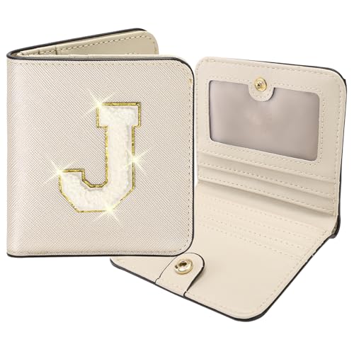 Image of RNIEGA Initial Wallet Women Small Teen Girl Gifts Trendy Stuff Girls Wallets Personalized Christmas Birthday Gift for Women Friends Daughter Granddaughter 6 7 8 9 10 11 12 13 Year Old Gold J