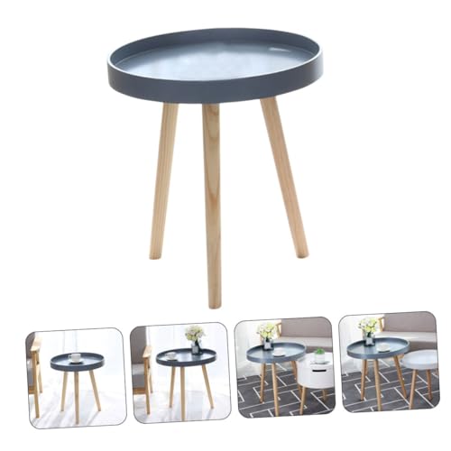 Mesa auxiliar de sofa redonda para rincones vacios y salones pequenos 5