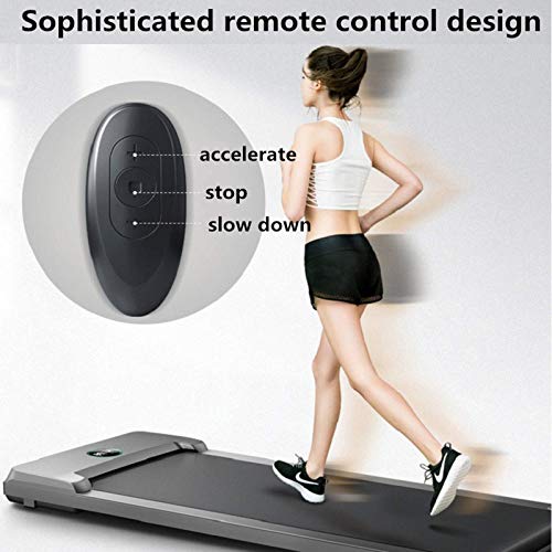 Image of Electric eadmill, Mote ntrol rtable eadmill, der sk rkout nning Chine, th cm de ead lt, Stallation-Free, r me /Office /Gym