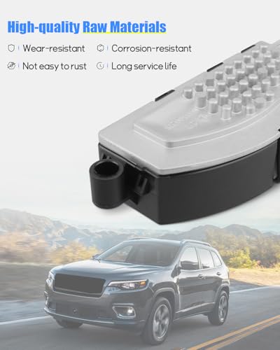 Image of 68223049AA HVAC Blower Motor Resistor Fit for Jeep Cherokee 2014-2021, Fit for Chrysler 200 2015-2017 for Compass 2018-2019 Replace 68537999A RU870 JA1995 RU-870 984-497