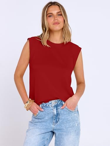 Image of ANRABESS Business Casual Tops for Womens Cap Sleeve Summer Dressy Shirts 2026 Trendy Work Office Outfits Clothing