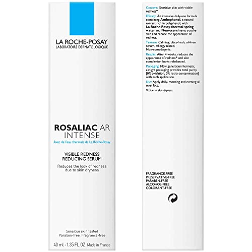 La Roche-Posay Rosaliac Ar Intense Visible Redness Reducing Serum, Reduces Irritation And Soothes, Anti Redness Moisturizer &Redness Relief For Face &Treats Facial Redness, Dry Skin & Sensitive Skin #TOP1