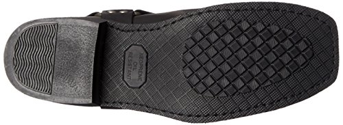 Bota de motocicleta masculina AdTec de 28 cm, preto