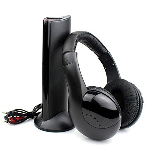 MH2001 Hi-Fi 5 in 1 Receiver + Emitter Wireless Headphone(Black) - Flutter  Shopping Universe