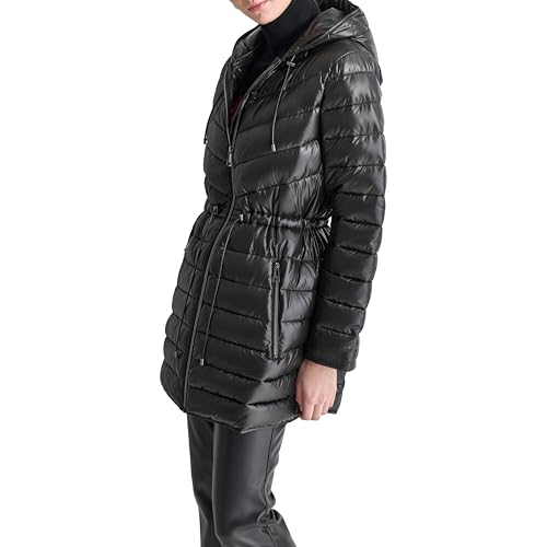 DKNY Women's Anorak Light-Weight Puffer3