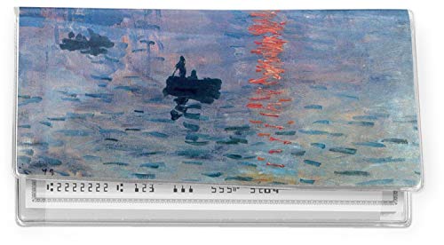 Impression Sunrise by Claude Monet Vinyl Checkbook Cover