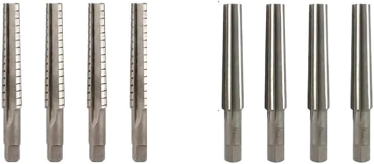 Hand Reamers 2pcs MT0/MT1/MT2/MT3/MT4 Steel Fine/Rough-Edge Morse Taper Reamer Fit for Milling Finishing Cutter Tool Hand Tool(2pcs MT3 Set)