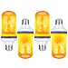 TOMTOO LED Flame Effect Fire Light Bulbs with Upside Down Effect E26 Base LED Bulb Simulated Decorative Light for Christmas Decorations/Hotel/ Bars/Home（4 Pack）