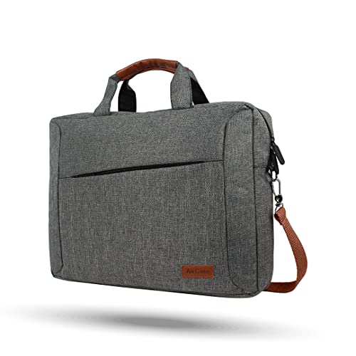 AirCase Office Messenger Bag fits Upto 14.1" Laptop/MacBook with Handles & Detachable Shoulder Strap, Spacious Compartments,2 in 1 Use, Water Repellent & Wrinkle Free Polyester (Grey)- 1 yr Warranty (B0B74Z4F6P) Amazon Price History, Amazon Price Tracker