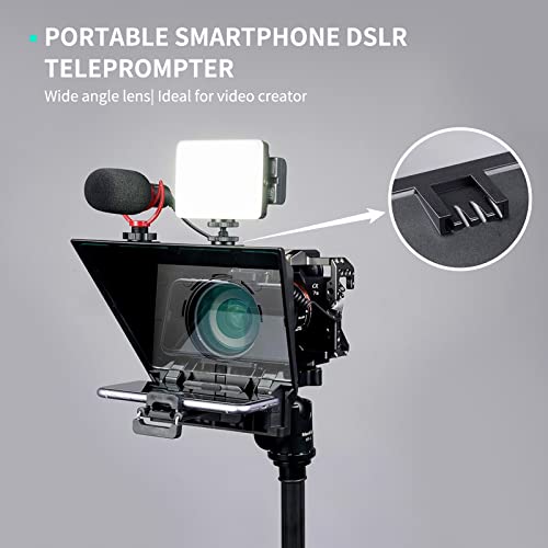 FEELWORLD TP2A teleprompters de 8 polegadas para iPad, smartphone, tablets, câmeras DSLR, aplicativo