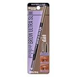 Maybelline Express Brow Ultra Slim Eyebrow Makeup, Brow Pencil with Precision Tip and Spoolie for Defined Eyebrows, Ash Brown (Packaging May Vary)