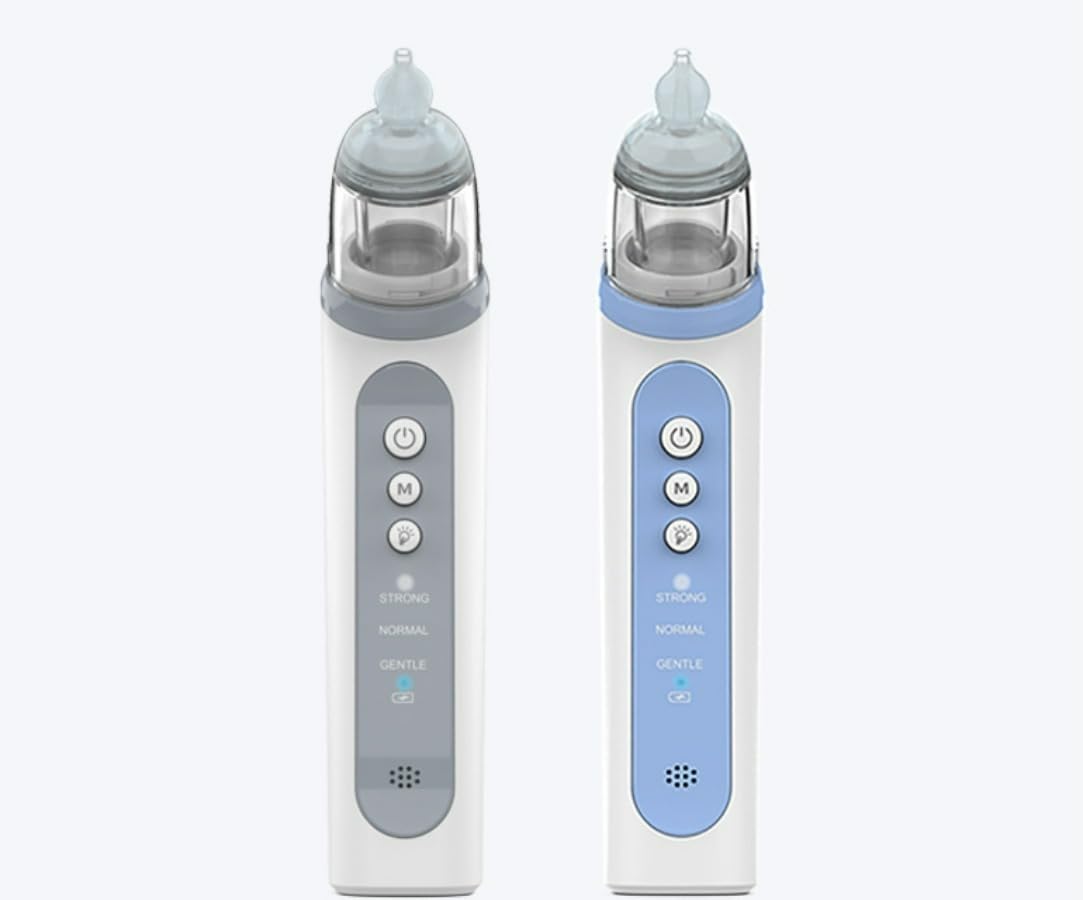 Baby Electric Nasal Aspirator - Relieves Congestion for Easy Breathing, Blue