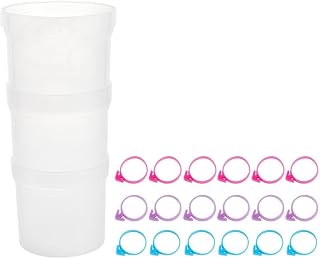 arricraft Pastry Piping Bag Holder Stand for Filling, Piping Tip Organizer Cake Decorating Storage Clear Plastic Cream Icing Bag Rack with 18 Pcs Pastry Bag Ties