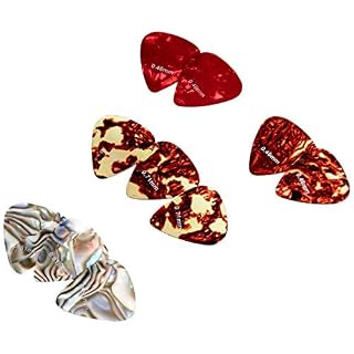 Amazon Basics Lot de 10 médiators pour guitare en celluloïd Multicolore - Les Beatles, Paul McCartney, John Lennon, RIngo Starr, George Harrison