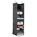 DECLUTTR Hanging Closet Organizer 6 Shelves,12"x12"x48'',Grey