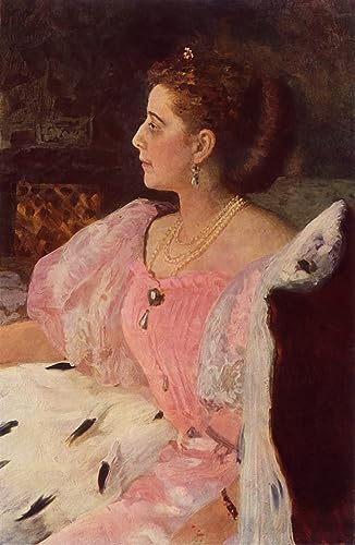Tableau sur toile moderne Répine pour salon | Déco murale élégante portrait