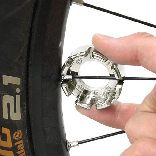 Llave para radios de bicicleta Goabroa modelo AA1-1 de acero duro cromado miniatura 2