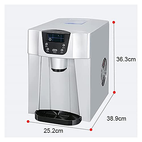 Máquina fabricadora de hielo para mostrador: 9 cubos de hielo listos en 7 minutos, 33 lb de cubos de hielo en 24 horas, eléctrica miniatura 2