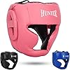 HUNTER-Headguard-for-Professional-Boxing-MMA-Training-Headgear-Kickboxing-Head-Gear-Mouth-Protection-Headgear-for-Muay-Thai-Grappling-Kickboxing-Karate-Taekwondo-Martial-Arts HUNTER Headguard for Professional Boxing, MMA Training Headgear, Kickboxing Head Gear, Headgear for Muay Thai, Grappling, Kickboxing, Karate, Taekwondo, Martial Arts (S/M, Pink)