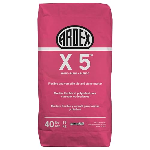 Ardex X 5 Polymer-Modified Tile & Stone Thin-Set Mortar 40 lb Bag White