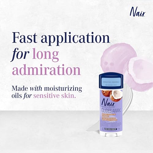 Image of Nair Sensitive Formula Glide On Hair Removal Cream, 3.3 Ounce (Pack of 12)