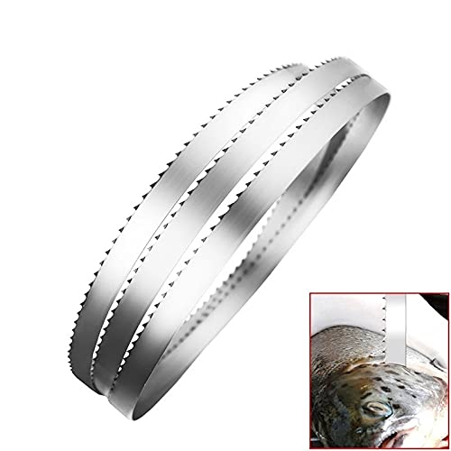Przenośna piła taśmowa Brzeszczoty taśmowe do cięcia kości mrożonego mięsa rybnego 2000 mm Długość 16/19 mm Szerokość 0,56 mm Grubość 4 Tpi(Size 2000x16x0.56mm)