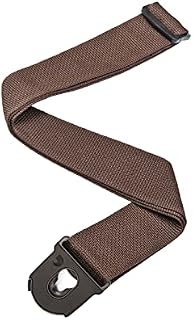 D'Addario Accessories Locking Guitar Strap - Guitar Accessories - Electric Guitar Strap, Acoustic Guitar Strap, Acoustic Electric Guitar Strap and Bass Guitar Strap - Black